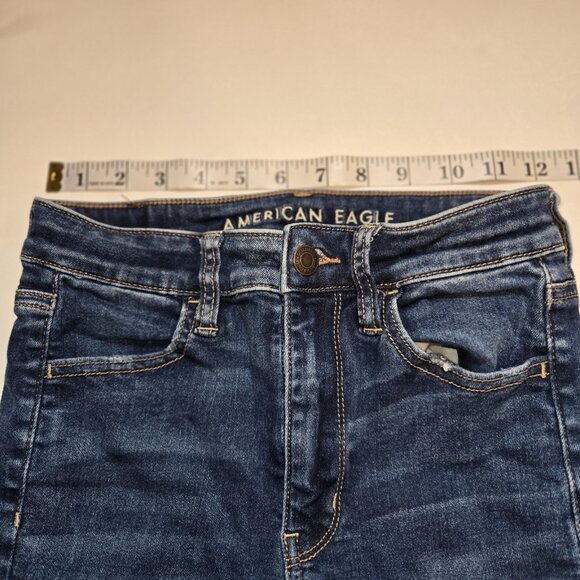 American Eagle Jeans Super Hi-Rise Jegging Next Level Stretch Women's Size 2 - Picture 4 of 13